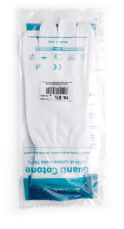 GUANTO CHIRURGICO COTONE FELPATO 8,5 - Farmastop