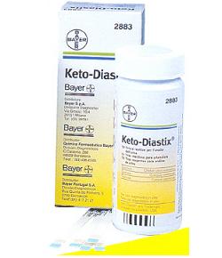 STRISCE MISURAZIONE GLICOSURIA E CHETONURIA KETODIASTIX 50 PEZZI - Farmastop