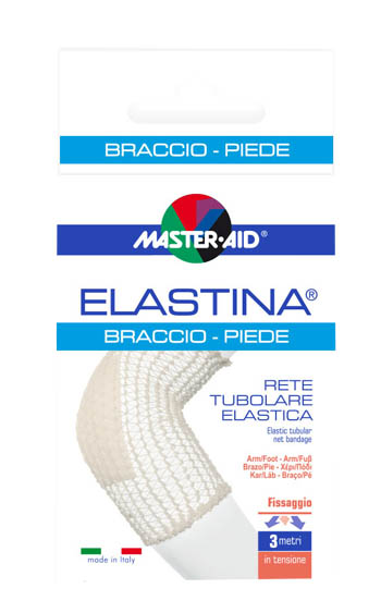 RETE TUBOLARE ELASTICA IPOALLERGENICA MASTER-AID ELASTINA BRACCIO/PIEDE 3 MT IN TENSIONE CALIBRO 4 CM - Farmastop