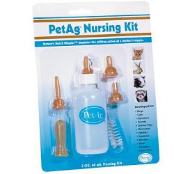 NURSING KIT BIBERON DA 60ML PER ANIMALI + TETTARELLE VARIE MISURE + SCOVOLINO PER PULIZIA - Farmastop