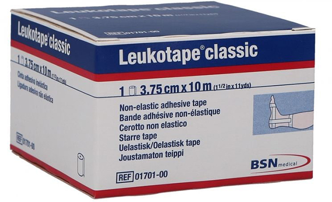 LEUKOTAPE BENDA ANELASTICA PER BENDAGGI FUNZIONALI 3,75X100 CM - Farmastop