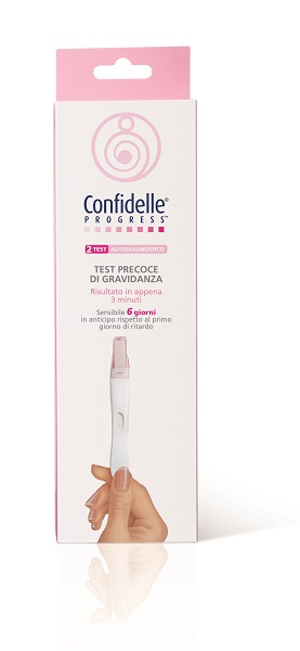 TEST PRECOCE DI GRAVIDANZA CONFIDELLE PROGRESS 2 PEZZI - Farmastop