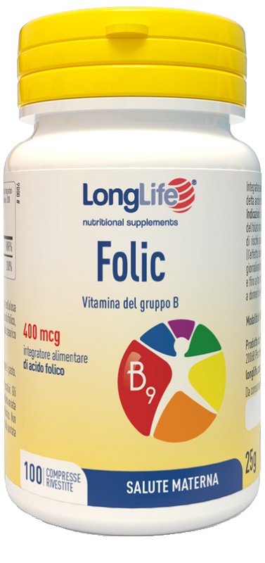 LONGLIFE FOLIC 400 MCG 100 COMPRESSE - Farmastop