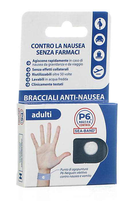 BRACCIALE ANTI NAUSEA PER ADULTI P6 NAUSEA CONTROL 2 PEZZI - Farmastop