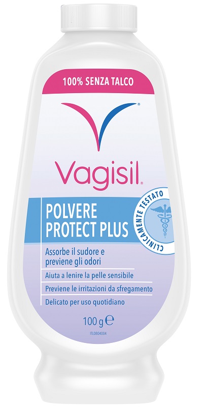 VAGISIL POLVERE PROTECT PLUS IGIENE FEMMINILE 100 G - Farmastop