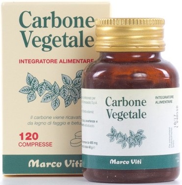 CARBONE VEGETALE 120 COMPRESSE - Farmastop