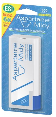ESI ASPARTAME MIDY 500 COMPRESSE CON DISPENSER - Farmastop