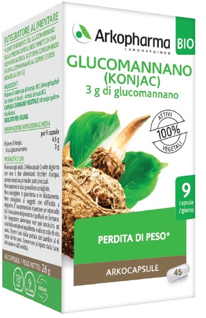 ARKO CAPSULE GLUCOMANNANO 45 CAPSULE - Farmastop