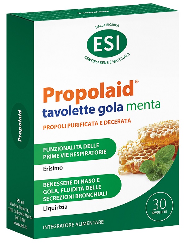 ESI PROPOLAID PROPOLGOLA MENTA 30 TAVOLETTE - Farmastop