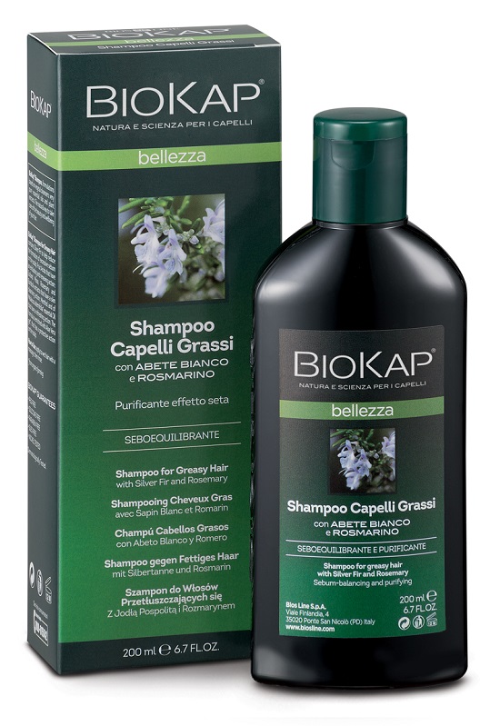 BIOKAP BELLEZZA SHAMPOO CAPELLI GRASSI 200 ML BIOSLINE - Farmastop