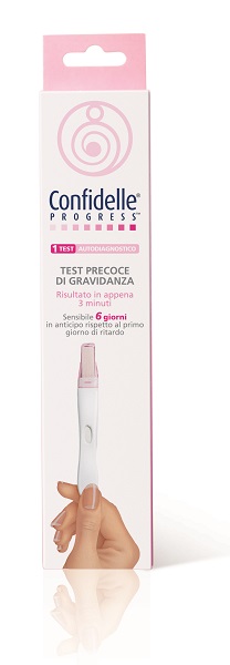TEST PRECOCE DI GRAVIDANZA CONFIDELLE PROGRESS 1 PEZZO - Farmastop