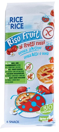 RICE&RICE RISO FRUIT FRUTTI ROSSI 6 X 33 G SENZA UOVA - Farmastop