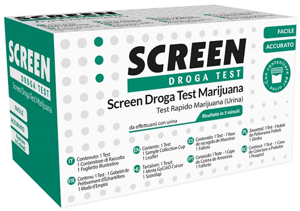 DROGA TEST CHE RILEVA UNA SOSTANZA MARIJUANA THC SCREEN DROGA TEST MARIJUANA - Farmastop