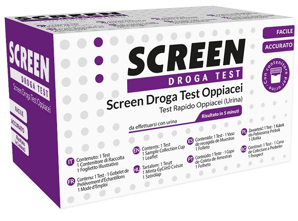 DROGA TEST CHE RILEVA UNA SOSTANZA OPPIACEI EROINA SCREEN DROGA TEST OPPIACEI - Farmastop