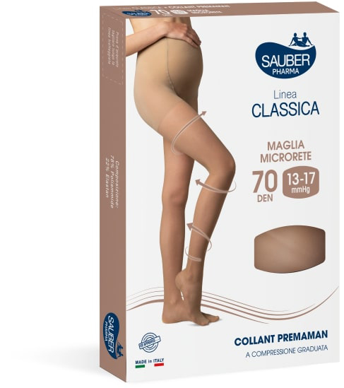 SAUBER COLLANT 70 DENARI PREMAMAN MAGLIA MICRORETE NEUTRO BEIGE 3 LINEA CLASSICA - Farmastop