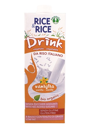 RICE&RICE BEVANDA DI RISO ALLA VANIGLIA 1 LITRO - Farmastop