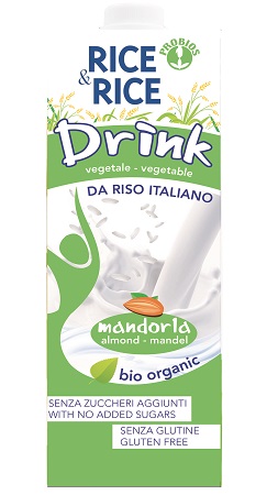 RICE&RICE BEVANDA DI RISO ALLE MANDORLE 1 LITRO - Farmastop