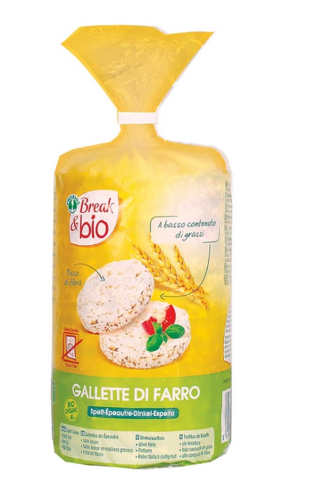 BREAK & BIO GALLETTE DI FARRO CON SALE 100 G SENZA LIEVITO - Farmastop