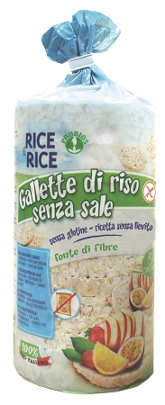 RICE&RICE GALLETTE DI RISO SENZA SALE E SENZA LIEVITO 100 G - Farmastop