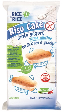 RICE&RICE RISO CAKE ALLO YOGURT 4 X 45 G - Farmastop