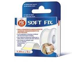 CEROTTO IN ROCCHETTO PIC SOFT FIX TESSUTO NON TESSUTO 1,25X500 CM CON FUSTELLA - Farmastop