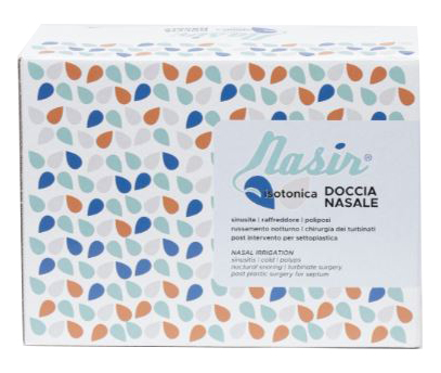 SOLUZIONE FISIOLOGICA ISOTONICA STERILE NASIR IN SCATOLA CON10 SACCHE VERSIONE LUER LOCK DA 250ML - Farmastop
