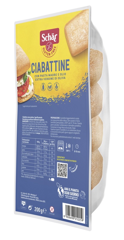 SCHAR CIABATTINA 200 G - Farmastop