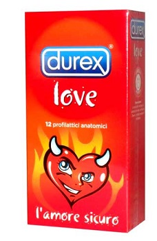 PROFILATTICO DUREX LOVE 12 PEZZI - Farmastop