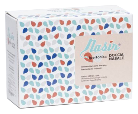 NASIR LAVAGGIO NASALE SOLUZIONE IPERTONICA KIT COMPOSTO DA 3 SACCHE 250 ML + 3 BLISTER - Farmastop