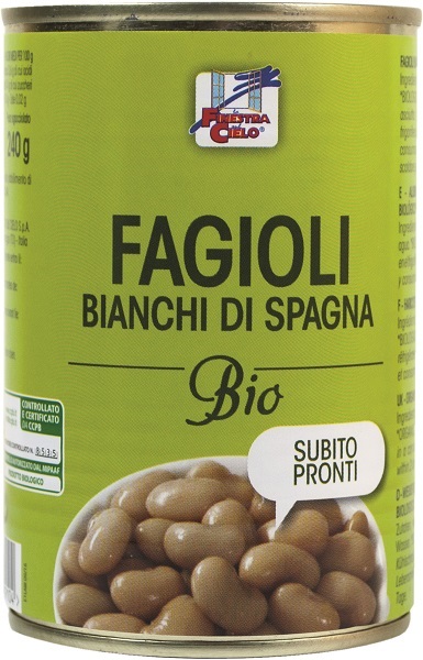 FAGIOLI BIANCHI DI SPAGNA PRONTI BIO 400 G - Farmastop