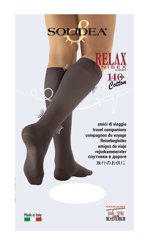 RELAX UNISEX 140 GAMBALETTO COTTON NERO 5 XXL - Farmastop