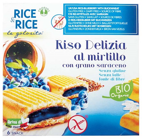 RICE&RICE RISO DELIZIA MIRTILLO E GRANO SARACENO 6 X 33 G - Farmastop