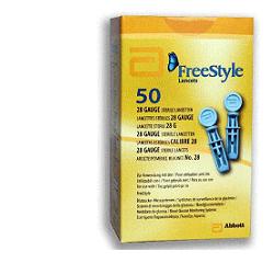 LANCETTE PUNGIDITO FREESTYLE GAUGE 28 50 PEZZI - Farmastop