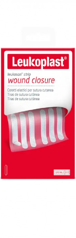 CEROTTO PER SUTURA LEUKOSAN STRIP 6X38MM 2 BUSTE X 6 CEROTTI - Farmastop