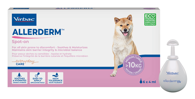 ALLERDERM SPOT ON CANI SUPERIORI A 10 KG 6 PIPETTE 4 ML - Farmastop