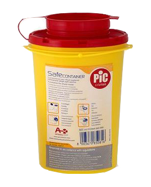CONTENITORE DI SICUREZZA PER TALGIENTI PIC CAPACITA' 0,6 LITRI ARTICOLO 00022994000000 1 PEZZO - Farmastop