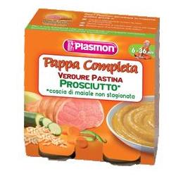 PLASMON OMOGENEIZZATO PAPPE PROSCIUTTO VERDURA PASTINA 190 G X 2 PEZZI - Farmastop