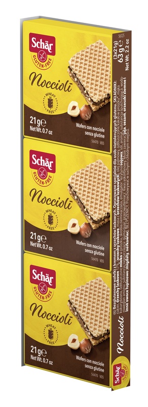 SCHAR NOCCIOLI' WAFERS CON NOCCIOLE 3 PEZZI DA 21 G - Farmastop
