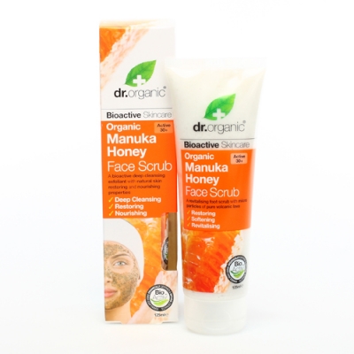 DR ORGANIC MANUKA HONEY FACE SCRUB 125 ML - Farmastop