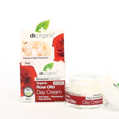 DR ORGANIC ROSE OTTO ROSA DAY CREAM CREMA VISO GIORNO 50 ML - Farmastop