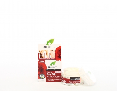 DR ORGANIC ROSE OTTO ROSA NIGHT CREAM CREMA VISO NOTTE 50 ML - Farmastop