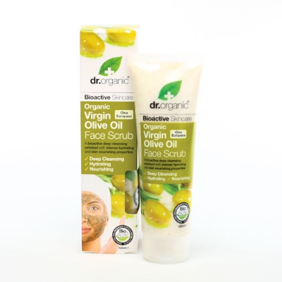 DR ORGANIC VIRGIN OLIVE OIL OLIO DI OLIVA FACE SCRUB SCRUB VISO 125 ML - Farmastop