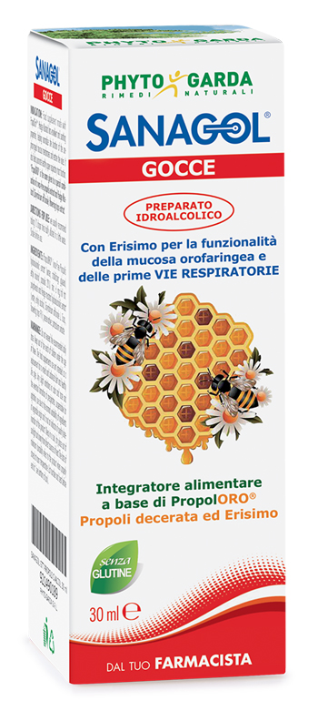 SANAGOL GOCCE PROPOLI ESTRATTO IDROALCOLICO 30 ML - Farmastop
