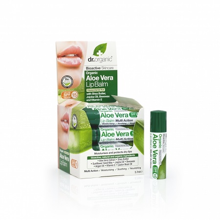 DR ORGANIC ALOE VERA LIP BALM BALSAMO LABBRA 5,7 ML - Farmastop