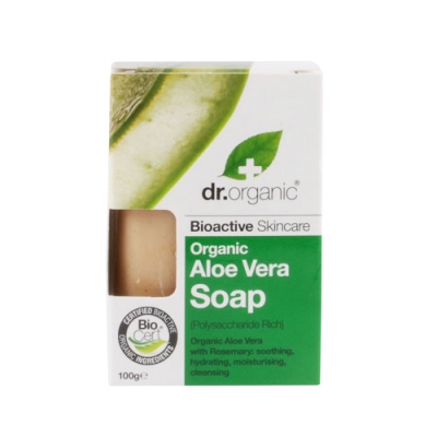 DR ORGANIC ALOE VERA SOAP SAPONETTA 100 G - Farmastop