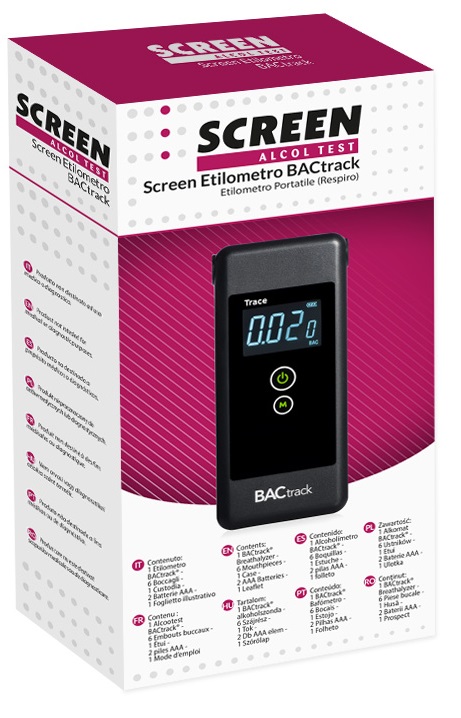 SCREEN ALCOL TEST SCREEN ETILOMETRO BACTRACK - Farmastop