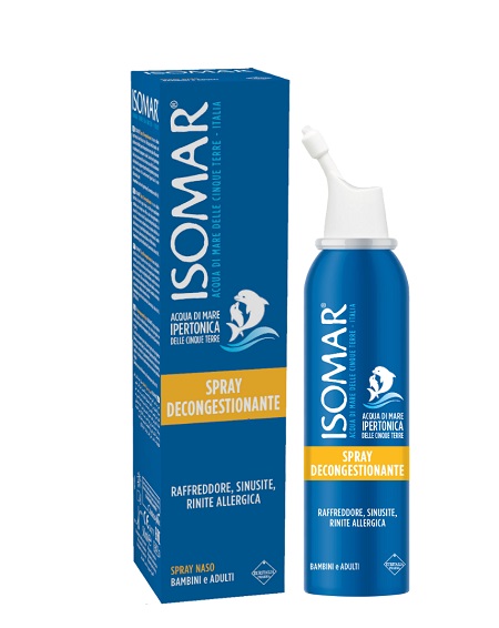 ISOMAR NASO CHIUSO SOLUZIONE ACQUA DI MARE IPERTONICA PER DECONGESTIONE NASO CHIUSO 50 ML - Farmastop