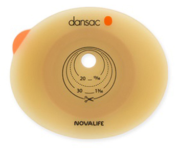 PLACCA PER COLO ILEO ED UROSTOMIA DANSAC NOVALIFE2 55MM RITAGLIABILE 10-47 - Farmastop