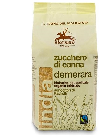 ZUCCHERO DI CANNA DEMERARA BIO INDIA FAIRTRADE 500 G - Farmastop