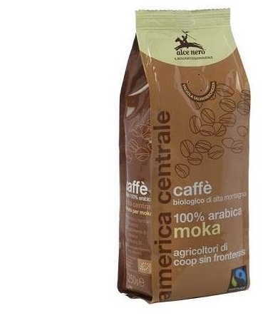 CAFFE' 100% ARABICA BIO MOKA FAIRTRADE 250 G - Farmastop